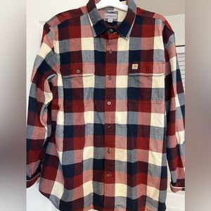 Carhartt red plaid pattern flannel, XL